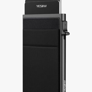 YESIIW Black Card Holder Wallet